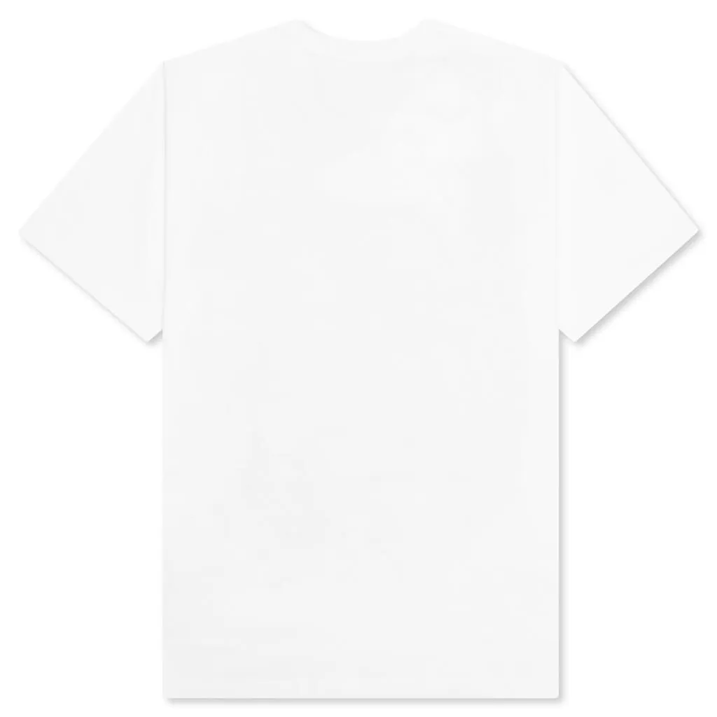 Overprinted Ape Head Tee - White