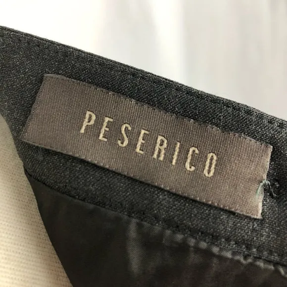 Peserico Charcoal Grey Pencil Skirt