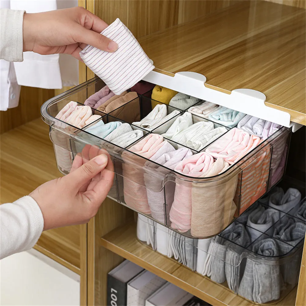 Punch Free Drawer Type Underwear Socks Storage Box