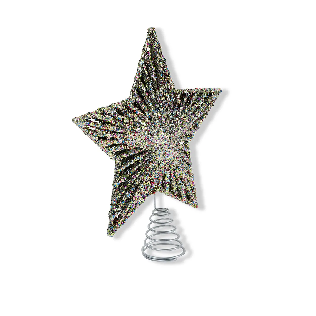 Rainbow Glitter Star Tree Topper