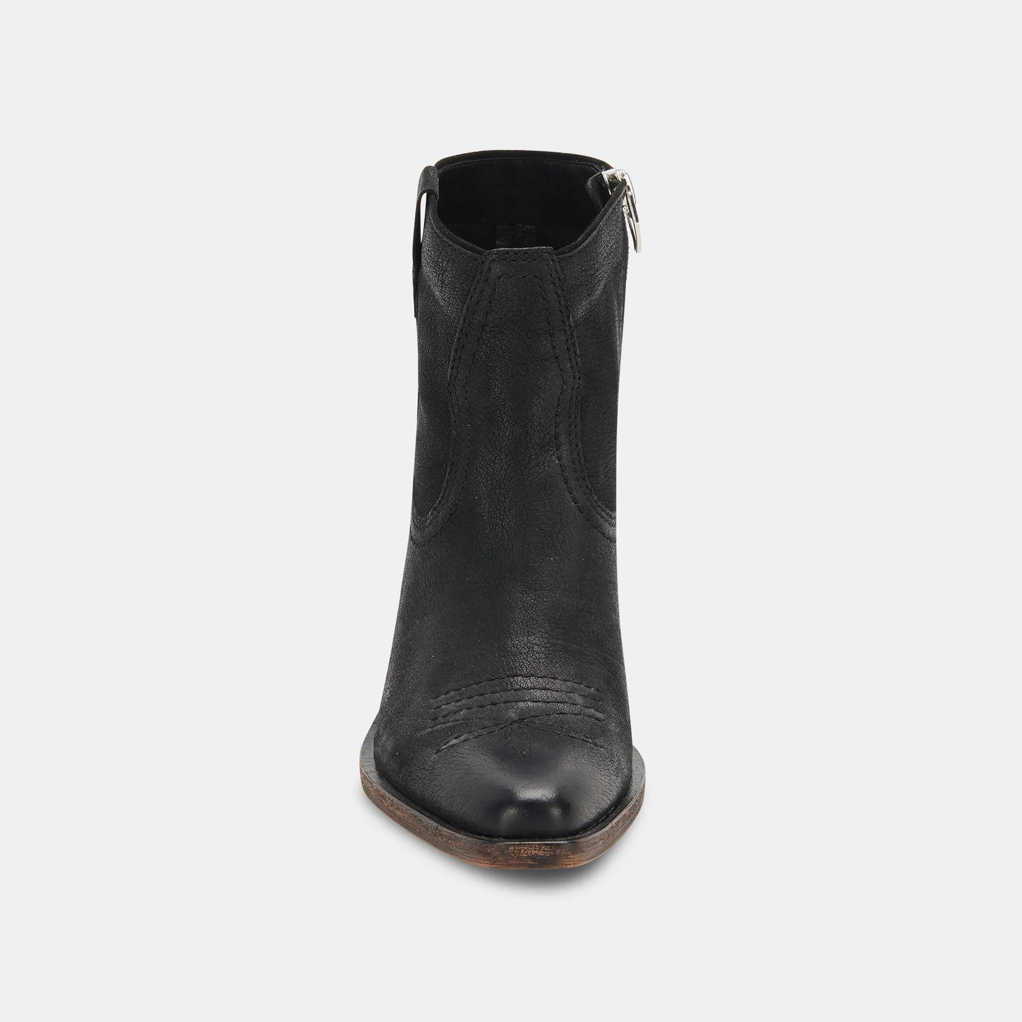 SILMA BOOTIES BLACK LEATHER