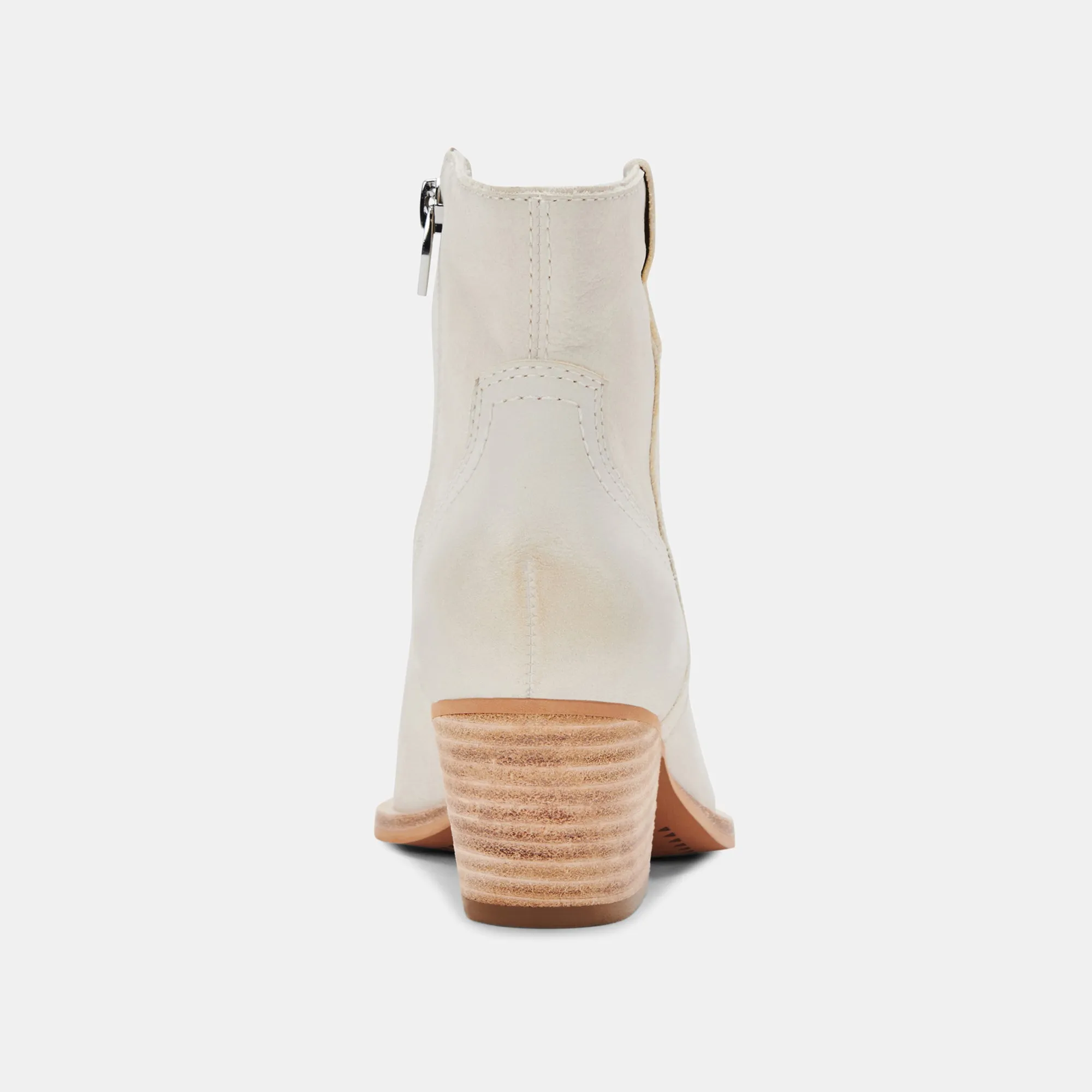 SILMA BOOTIES IVORY NUBUCK