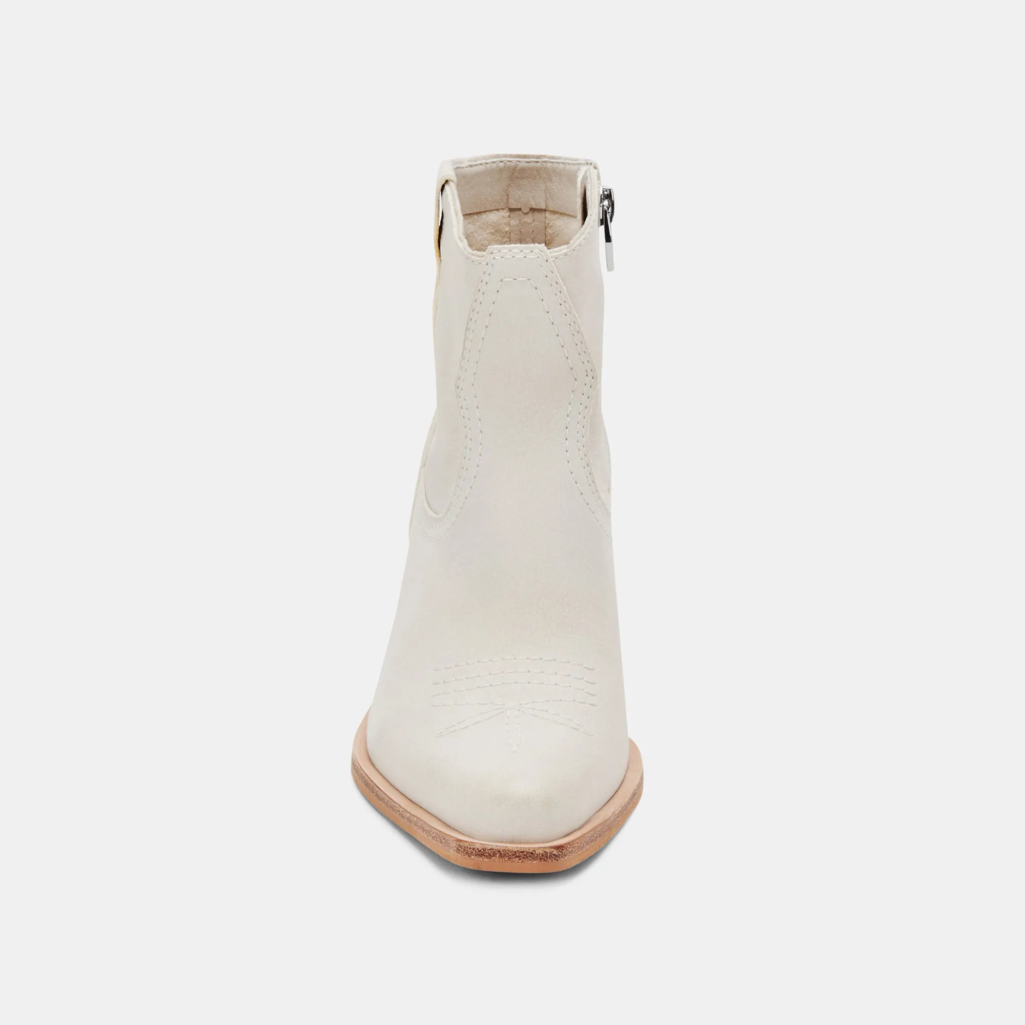 SILMA BOOTIES IVORY NUBUCK