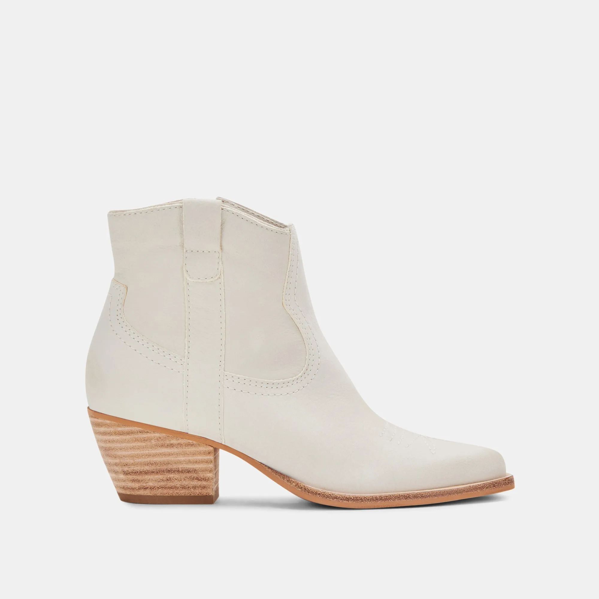 SILMA BOOTIES IVORY NUBUCK