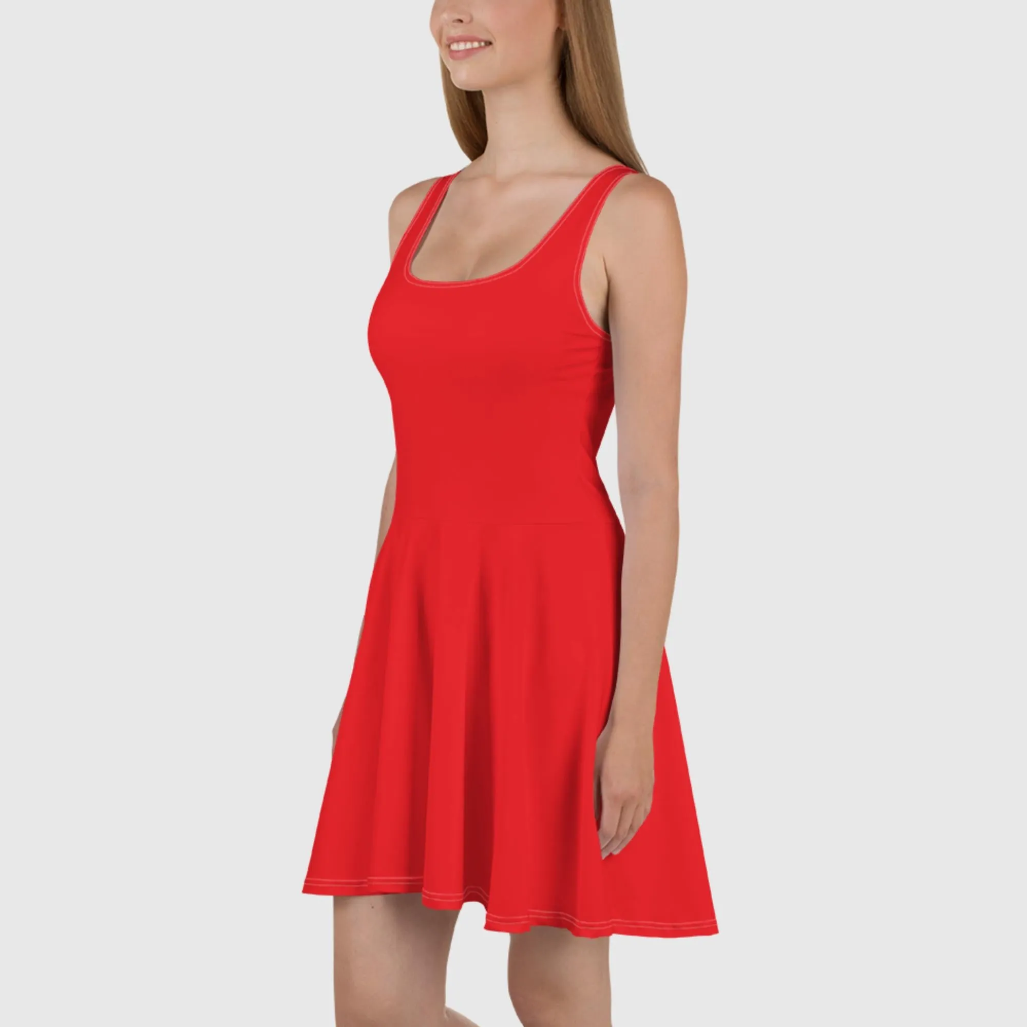 Skater Dress - Red