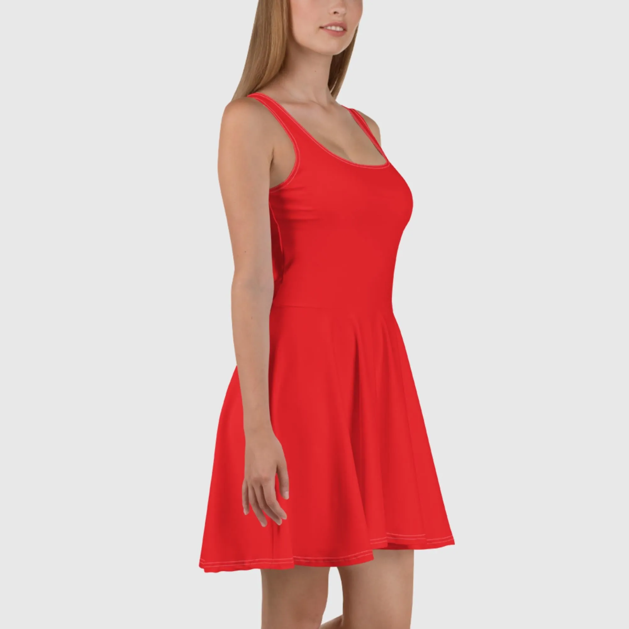 Skater Dress - Red