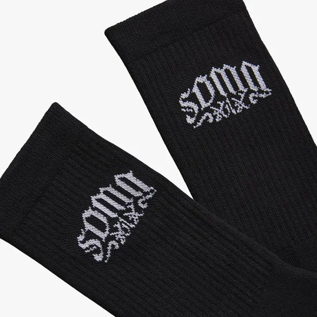 Stencil Socks [Black]