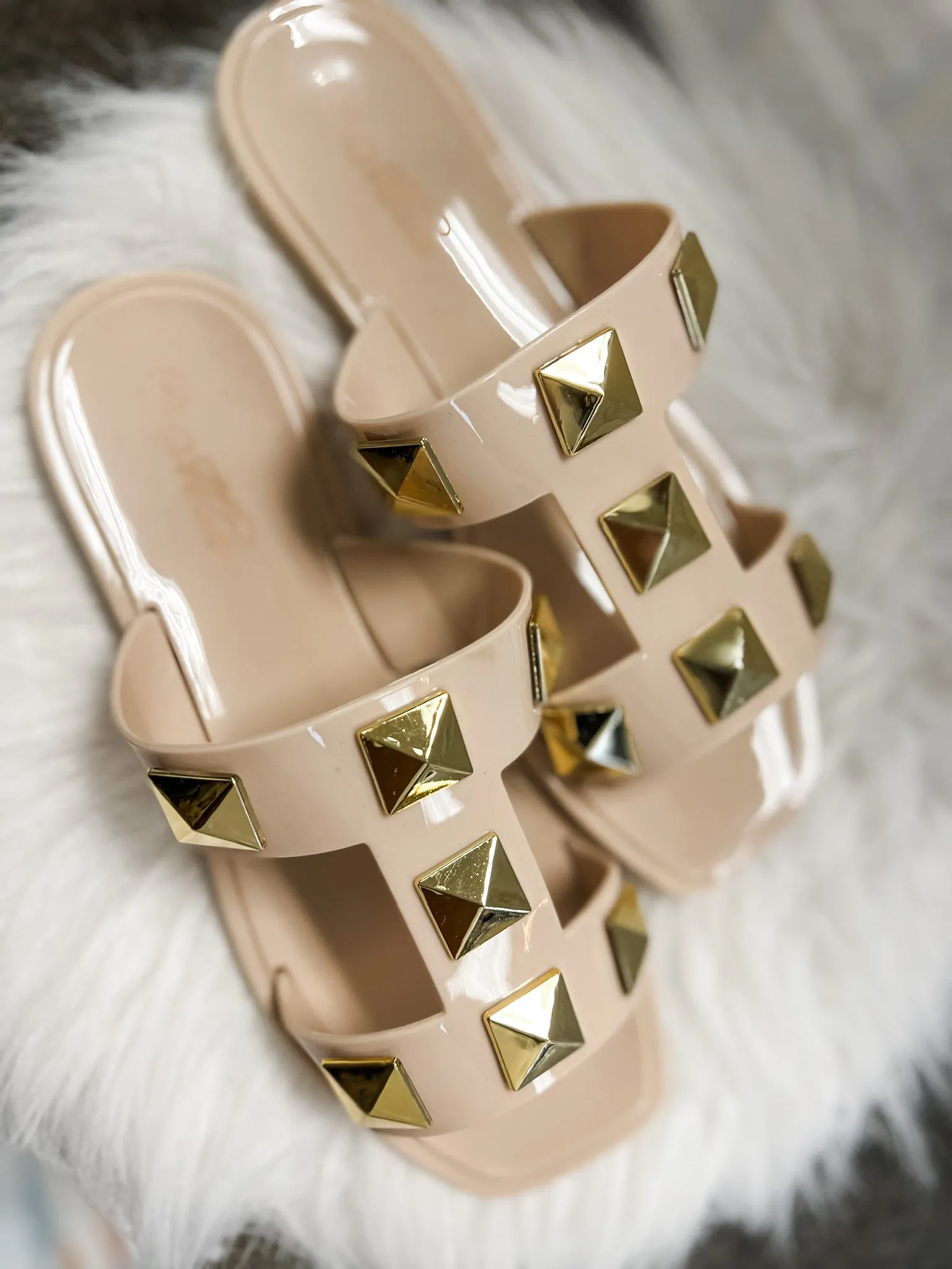 Studded Jelly Sandal