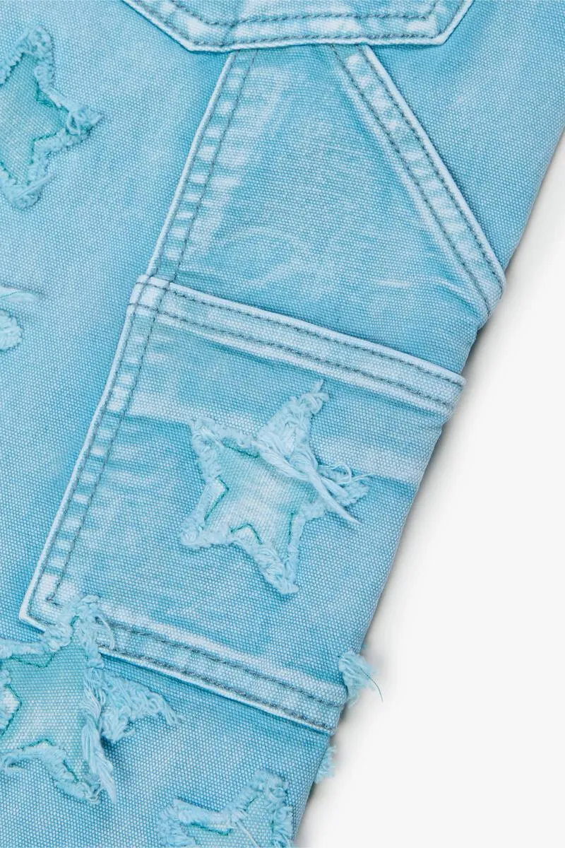 Valabasas V-STARS BLUE WASHED STACKED FLARE JEAN (BLUE WASHED)