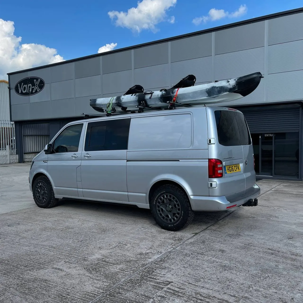 VW T6 Transporter Long wheel base Side skirts Painted Ready in  Reflex Silver, Painted and Ready to Fit ABS plastic