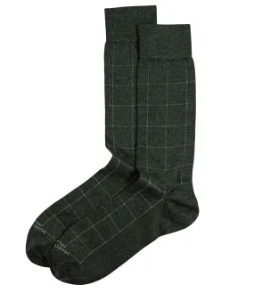 Windowpane Pattern Socks