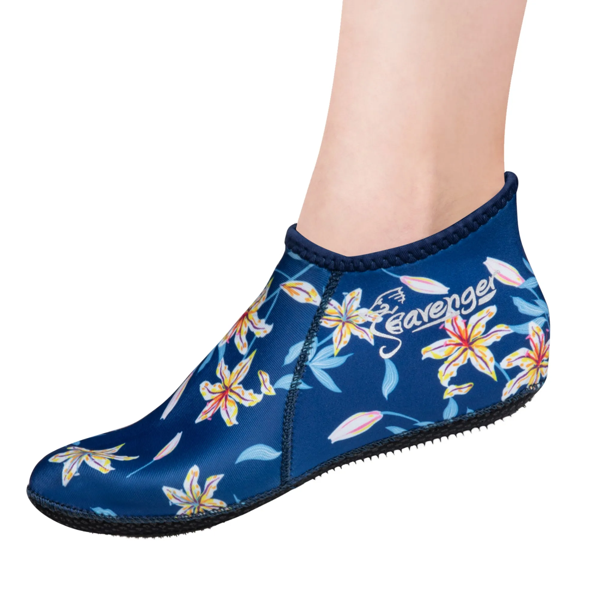 Zephyr 3mm Neoprene Socks - Dark Floral